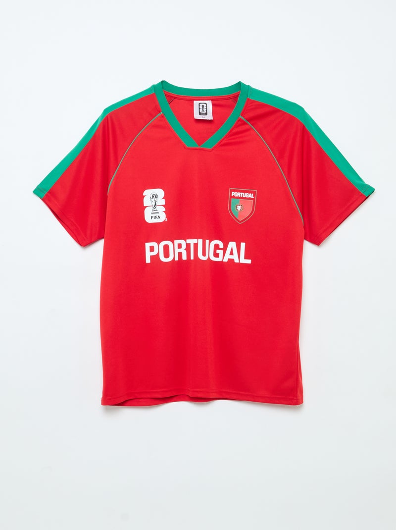 Officieel gelicentieerde T-shirts van het FIFA Wereldkampioenschap 26™ - Portugal Rood - Kiabi