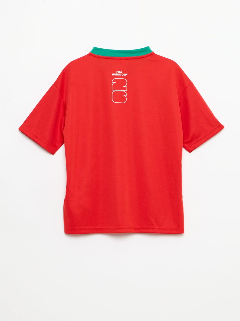 Officieel gelicentieerde T-shirts van het FIFA Wereldkampioenschap 26™ - Portugal Rood - Kiabi