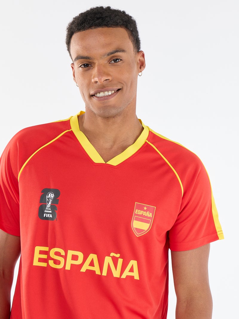 Officieel gelicentieerde T-shirts van het FIFA Wereldkampioenschap 26™ - Spanje Rood - Kiabi