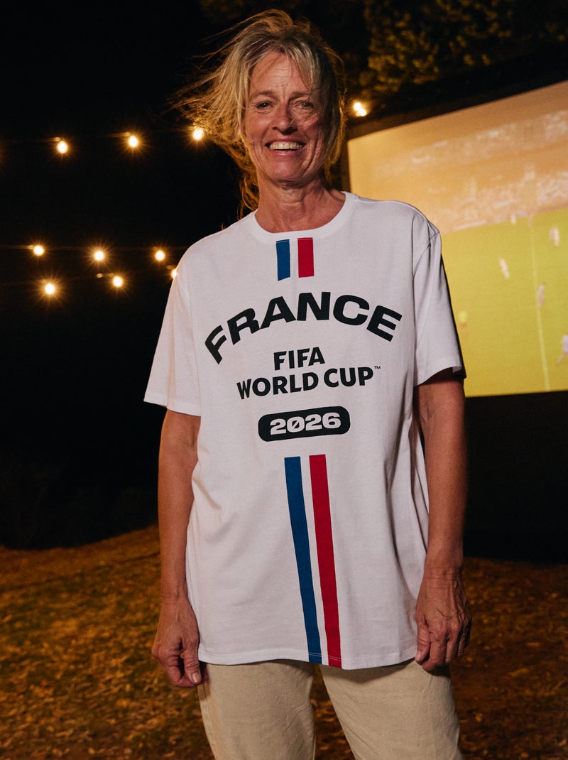 Officiële gelicentieerde T-shirts van de FIFA Wereldbeker 26™ Wit - Kiabi