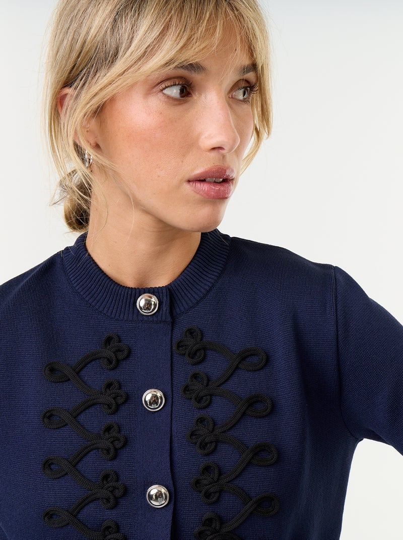 Officier vest met decoratieve galons Blauw - Kiabi