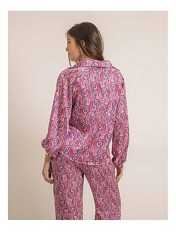 OGOTA blouse met patroon en zwierige pasvorm