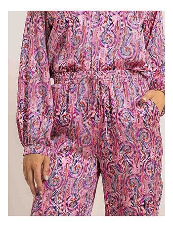 OGOTA blouse met patroon en zwierige pasvorm