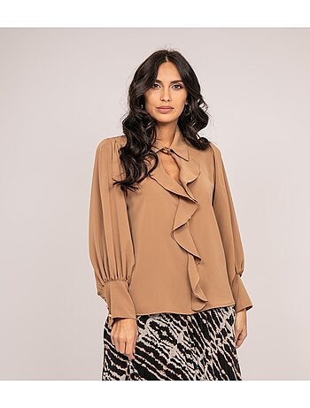OKIER blouse met ruches
