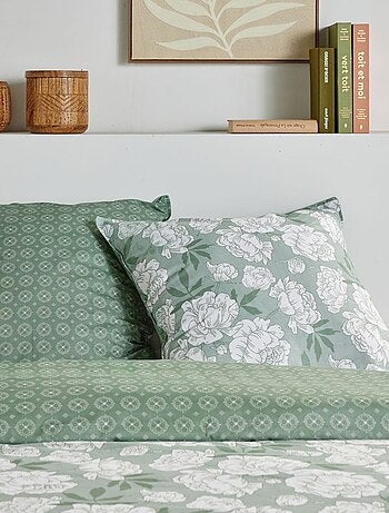 Omkeerbaar bedlinnenset met bloemenprint - 2 personen