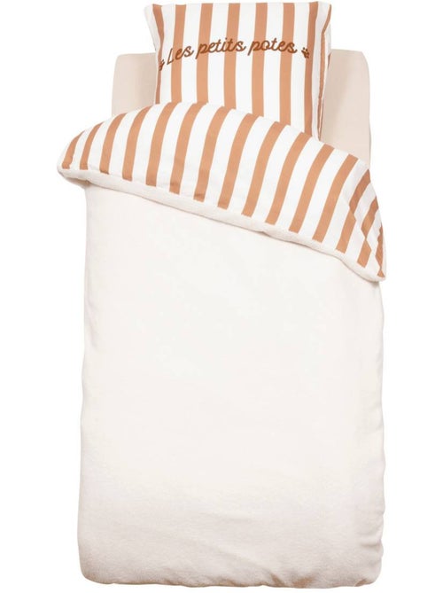 Omkeerbaar kinderbeddengoed met bouclette-effect - Kiabi