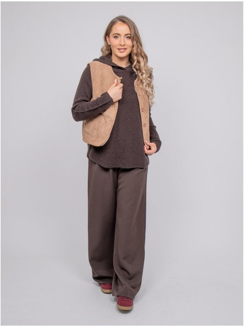 Omkeerbaar mouwloos gilet in lammy-look upokia - Kiabi Omkeerbaar mouwloos gilet in lammy-look upokia - Kiabi