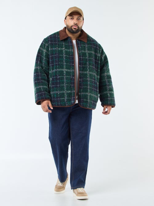 Omkeerbaar warm jasje met velours - Kiabi