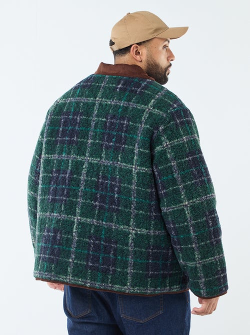 Omkeerbaar warm jasje met velours - Kiabi