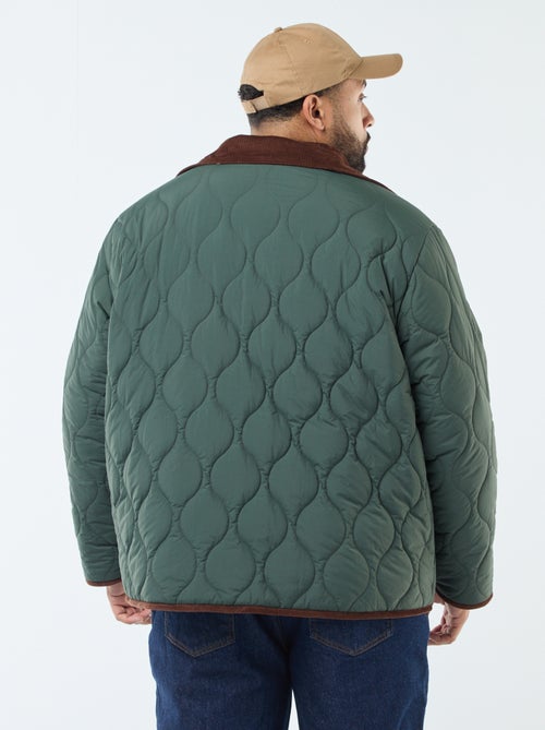 Omkeerbaar warm jasje met velours - Kiabi