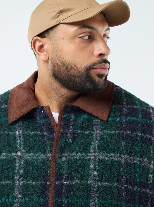 Omkeerbaar warm jasje met velours - Kiabi