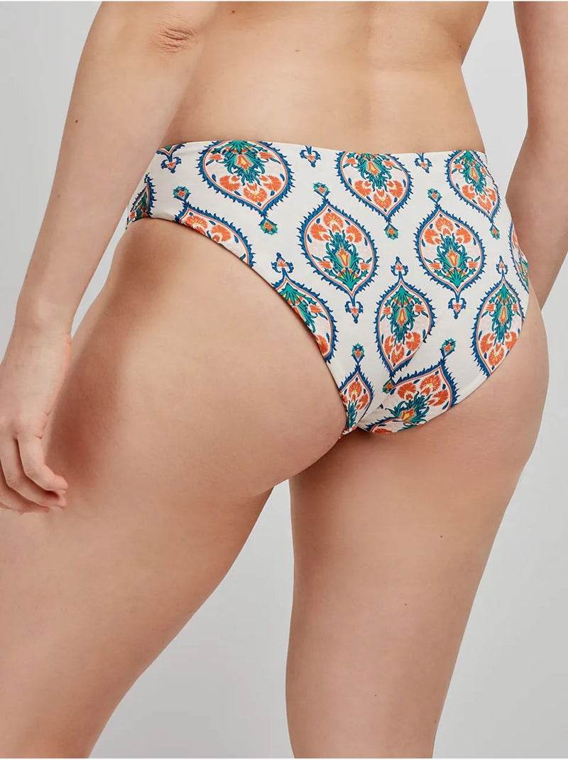 Omkeerbare bikini broekje bedrukte stof Multicolor - Kiabi