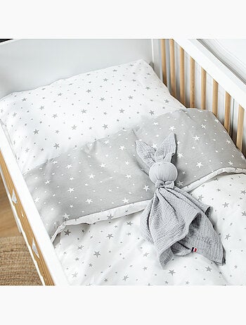 Omkeerbare dekbedovertrekset voor baby van katoengaze | sevira kids