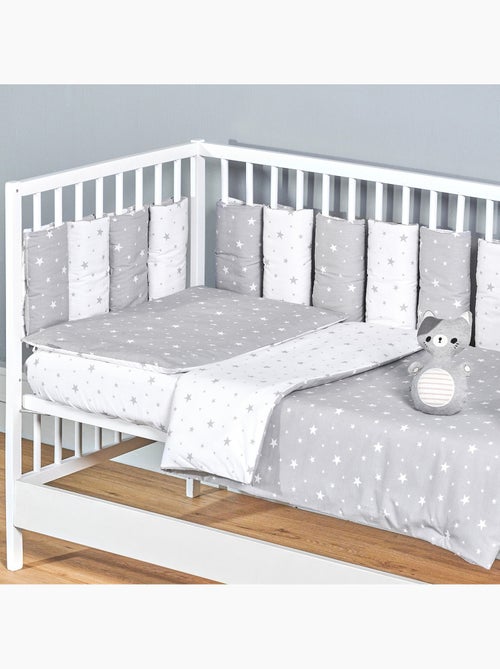 Omkeerbare dekbedovertrekset voor baby van katoengaze | sevira kids - Kiabi Omkeerbare dekbedovertrekset voor baby van katoengaze | sevira kids - Kiabi