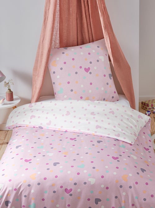 Omkeerbare dekbedset voor 1-persoonsbed - Kiabi