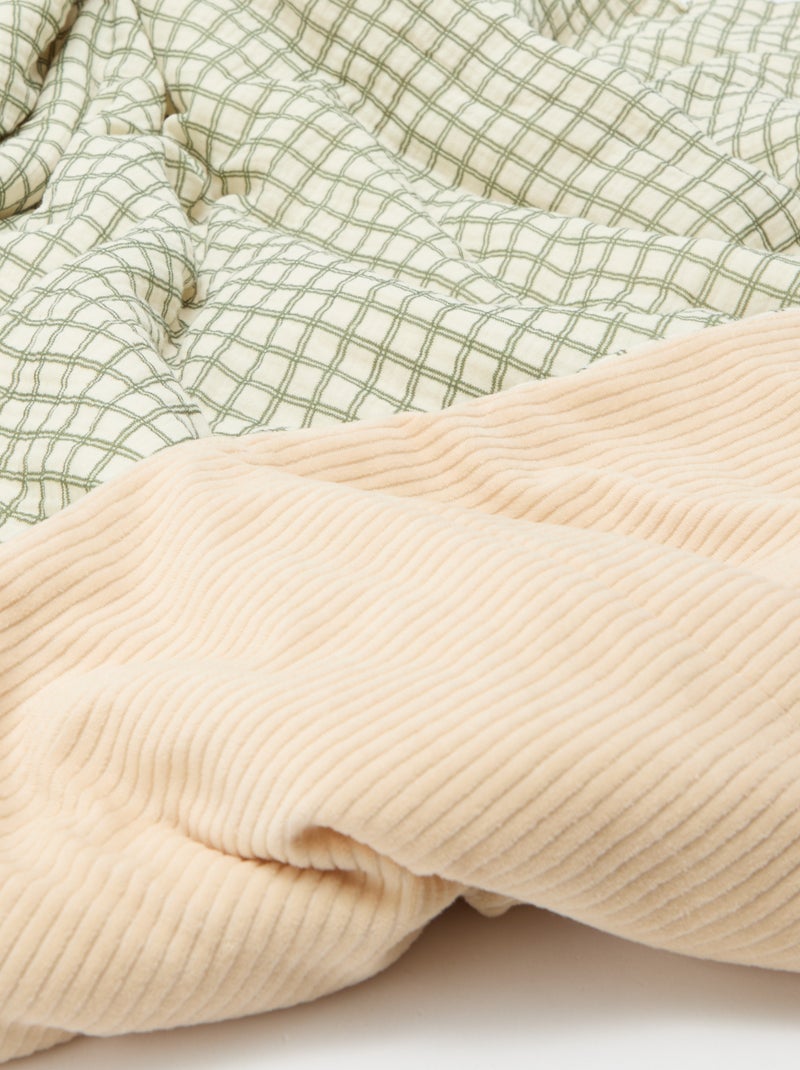 Omkeerbare deken - Kiabi Home Kaki - Kiabi