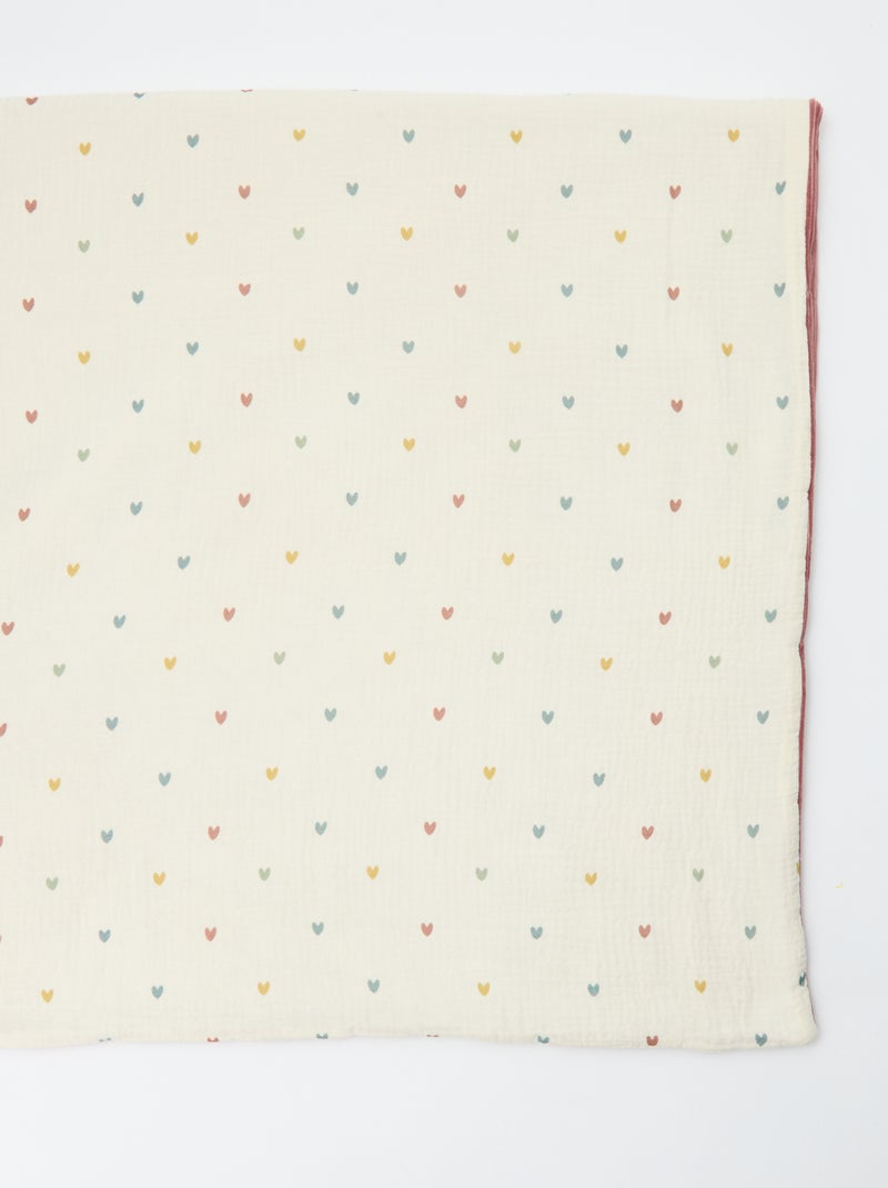 Omkeerbare deken 110 x 150 cm - Kiabi Home Biege - Kiabi