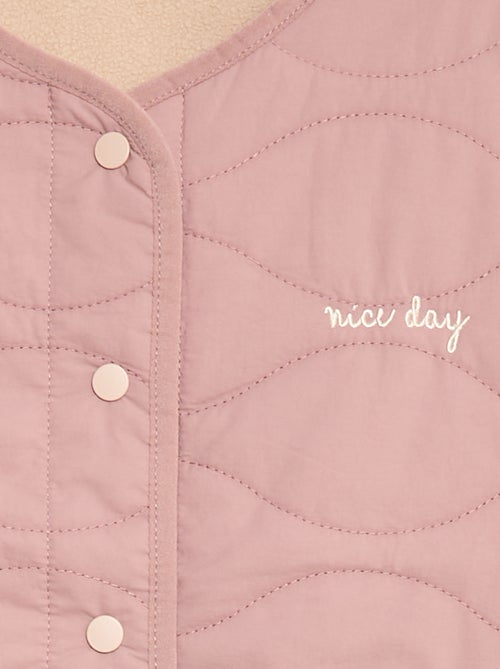 Omkeerbare, doorgestikte bodywarmer - Kiabi