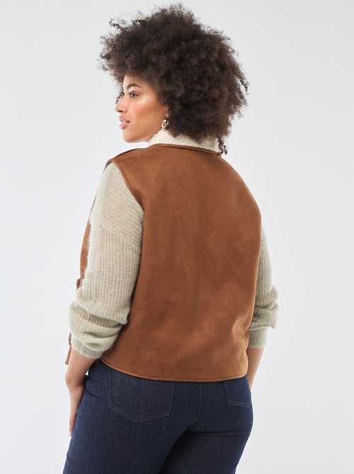 Omkeerbare korte bodywarmer - Kiabi