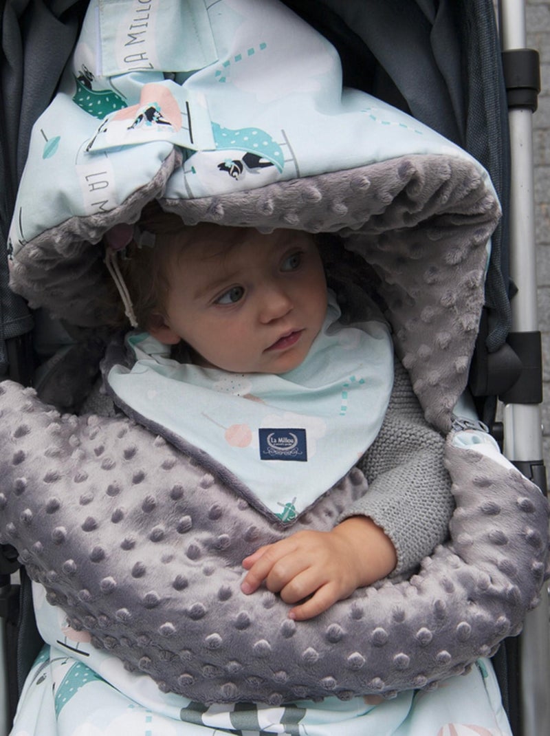 Omkeerbare nekbandana, eskimo Blauw - Kiabi