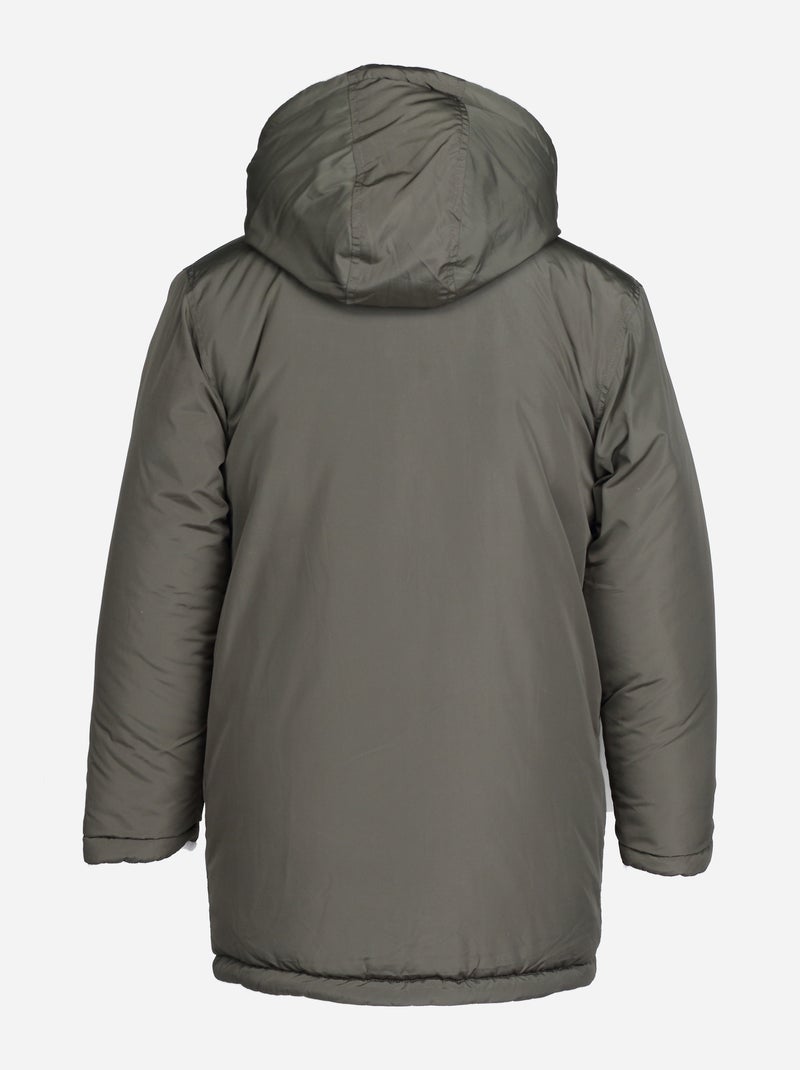 Omkeerbare parka - Kizco Kaki - Kiabi