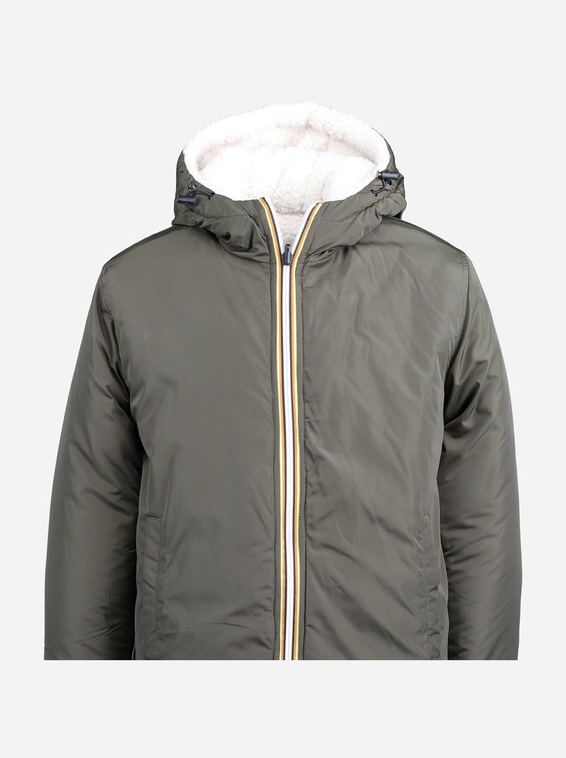Omkeerbare parka - Kizco Kaki - Kiabi