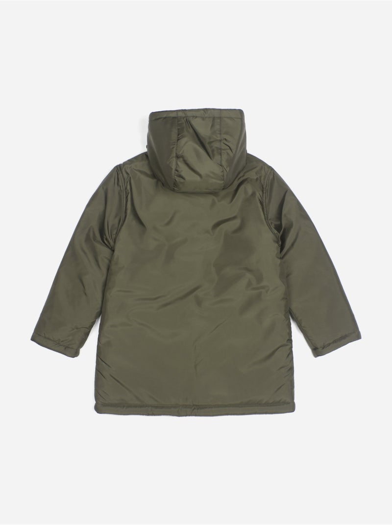 Omkeerbare parka - Nike Kaki - Kiabi