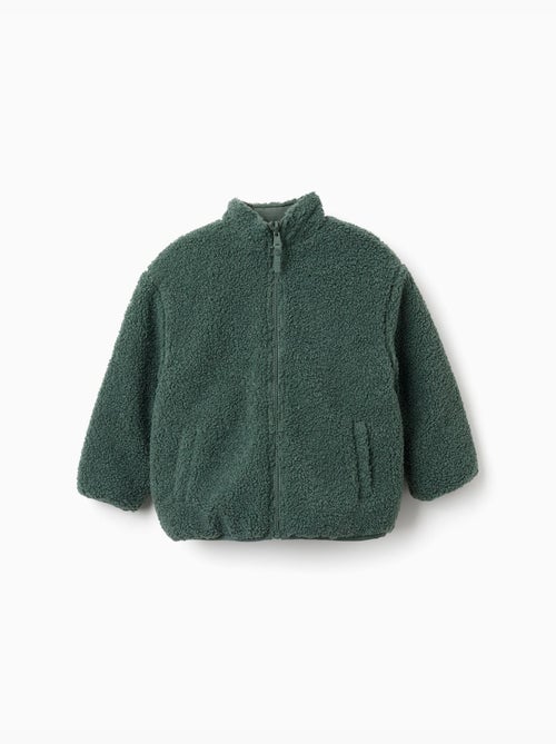 Omkeerbare pufferjas met sherpa - Kiabi