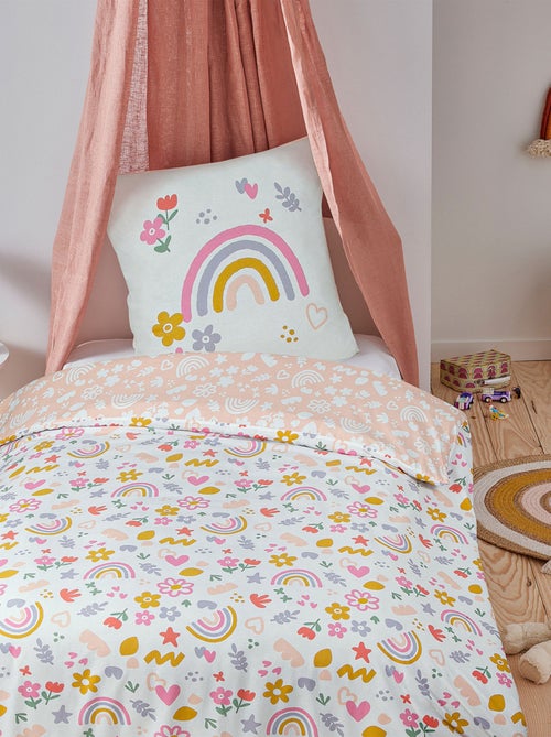 Omkeerbare regenboog kinderbeddenset - Kiabi