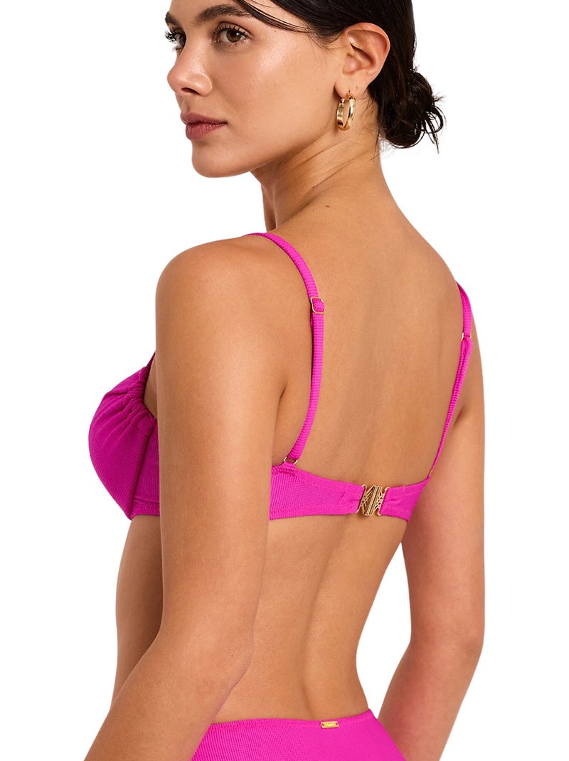 Omsluitend bikinitop solstice Fuchsia roze - Kiabi