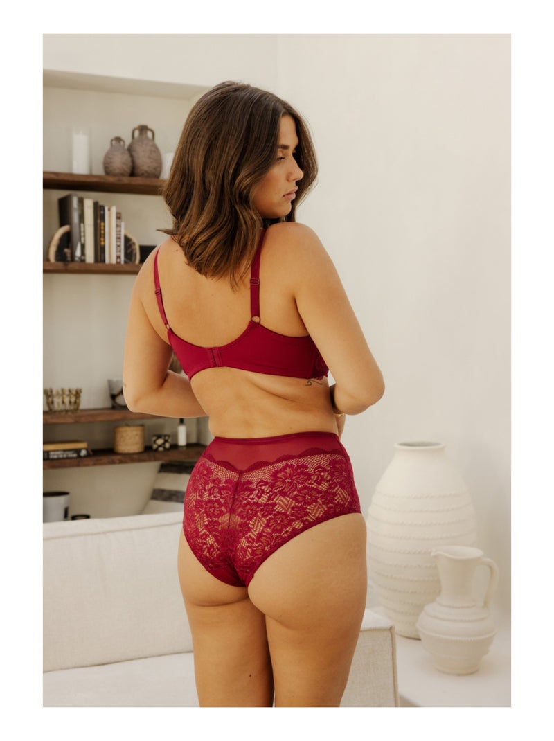 Omsluitende bh capucine Rood - Kiabi