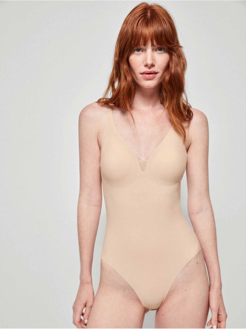 Omwikkelende body zonder beugel en uitneembare cups zonder merken - Kiabi