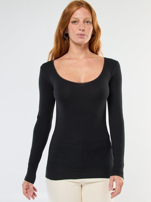 Onder-T-shirt met lange mouwen - Kiabi