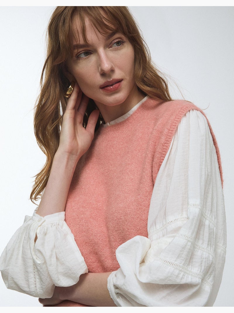 Onderhemd met wol, MO Fashion Roze - Kiabi