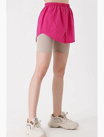 Onderrok van poplin met knoopdetails bdart