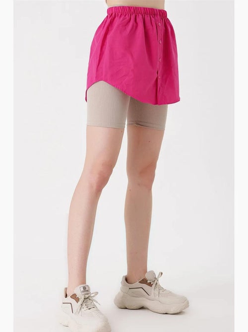 Onderrok van poplin met knoopdetails bdart - Kiabi Onderrok van poplin met knoopdetails bdart - Kiabi