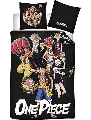 One piece dekbedovertrek 140x200 cm + kussensloop 63x63 antraciet