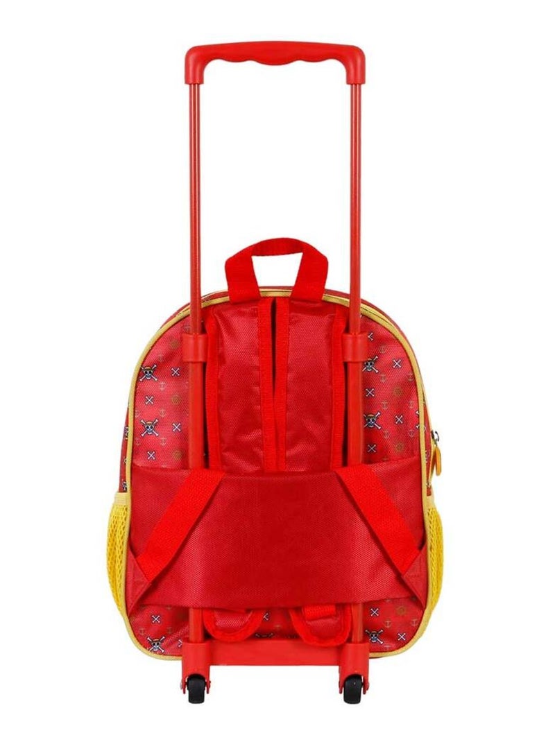 One Piece Luffy Sac à dos 3D à Roulettes Petit, Rouge Rouge - Kiabi