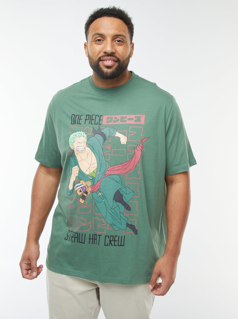 One Piece-T-shirt met korte mouw Groen - Kiabi