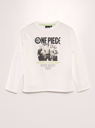 One Piece-T-shirt met ronde hals