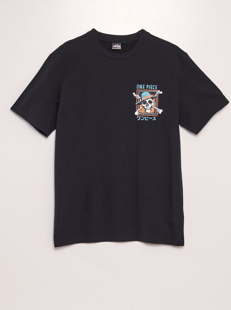 One Piece-T-shirt met ronde hals zwart - Kiabi