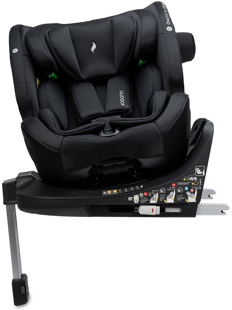 One360 sl klimax isofix i-size autostoel voor baby's/kinderen - 40-150 cm Zwart Zwart - Kiabi