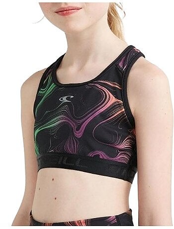 O'neill active sportbeha voor meisjes - zwart/roze