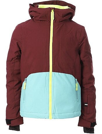 O'neill arsenite turquoise/bordeaux ski jas voor meisjes