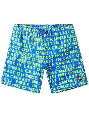 O'neill cali zwemshort jongens zwart/roze/blauw