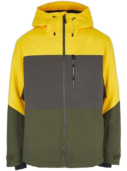 O'Neill Carbonite Ski-jas voor Heren - Geel/Kaki - Kiabi O'Neill Carbonite Ski-jas voor Heren - Geel/Kaki - Kiabi
