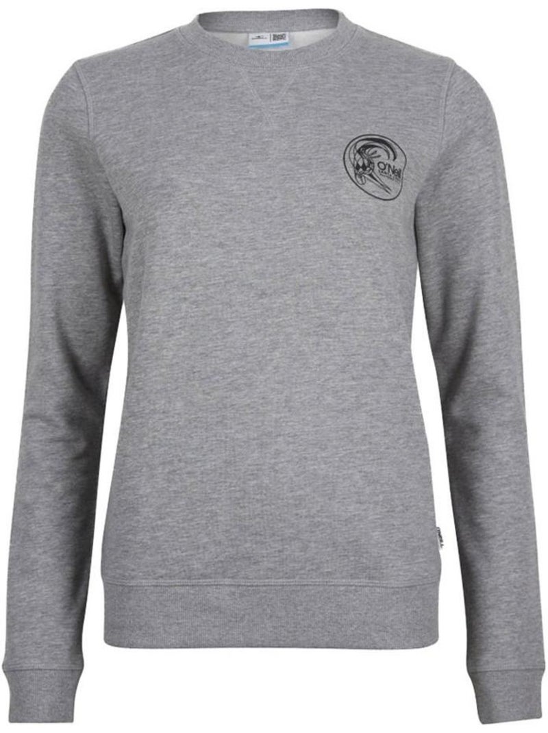 O'Neill Circle Surfer Crew Dames Sweatshirt Grijs Zilvergrijs - Kiabi