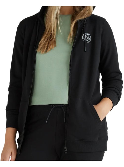 O'Neill Circle Surfer Zwarte Hoodie met Rits voor Dames - Kiabi O'Neill Circle Surfer Zwarte Hoodie met Rits voor Dames - Kiabi