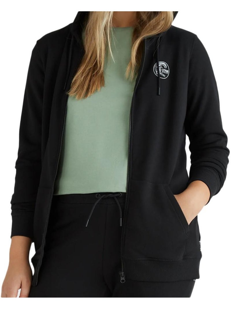O'Neill Circle Surfer Zwarte Hoodie met Rits voor Dames Zwart - Kiabi