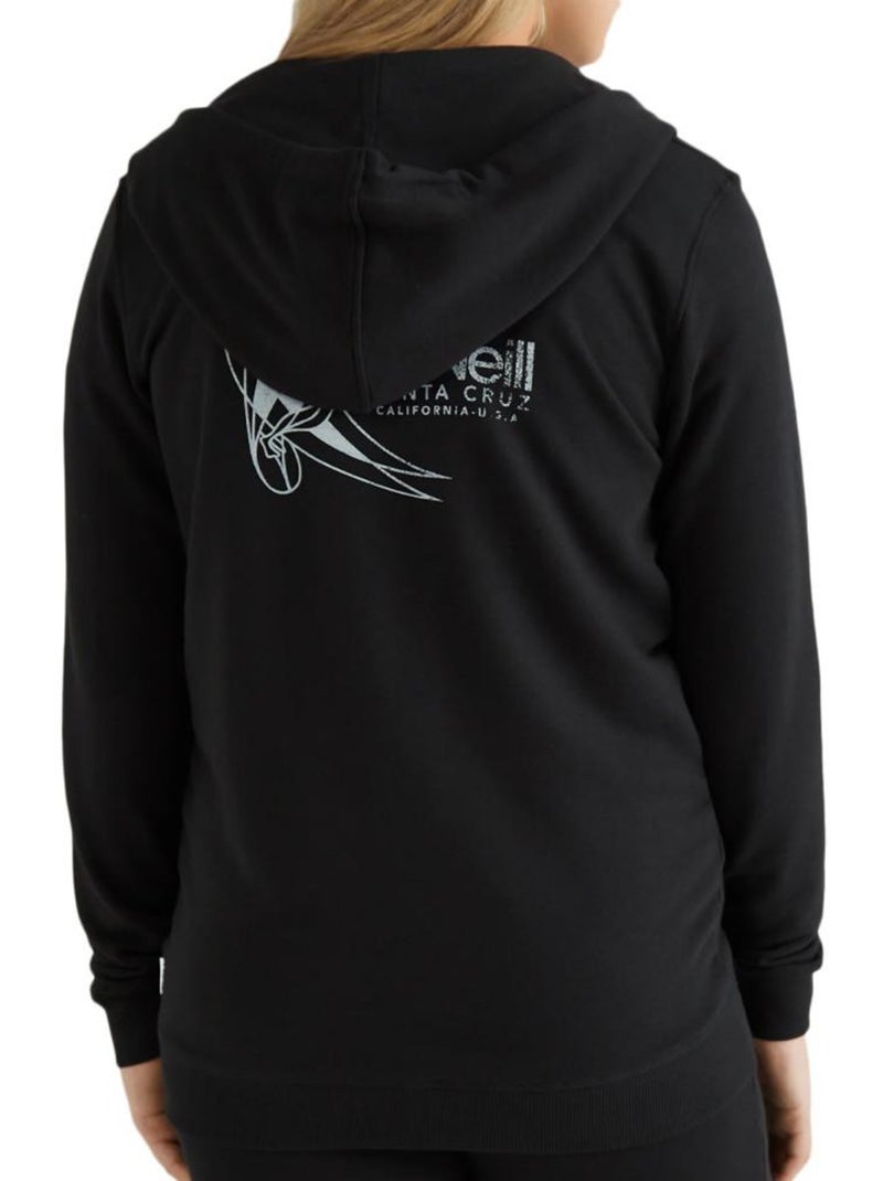 O'Neill Circle Surfer Zwarte Hoodie met Rits voor Dames Zwart - Kiabi